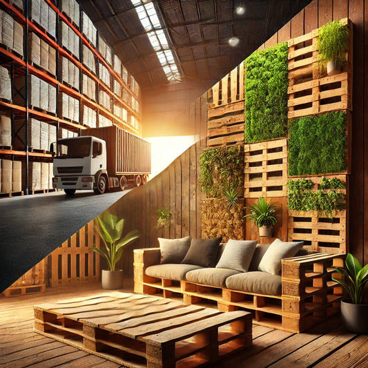 De veelzijdigheid van pallets: van transport tot interieurdesign