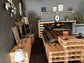 Pallet Bed 240 x 200 cm | 100 x 120 cm pallets - Online-Pallets