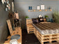 Pallet Bed 240 x 200 cm | 80 x 120 cm pallets - Online-Pallets
