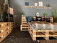 Pallet Bed 240 x 200 cm | 80 x 120 cm pallets - Online-Pallets