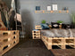 Pallet Bed 140 x 200 cm | 70 x 100 cm pallets - Online-Pallets