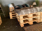 Pallet Bed 240 x 200 cm | 80 x 120 cm A-keus europallets - Online-Pallets.nl