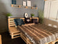 Pallet Bed 240 x 200 cm | 80 x 120 cm pallets - Online-Pallets