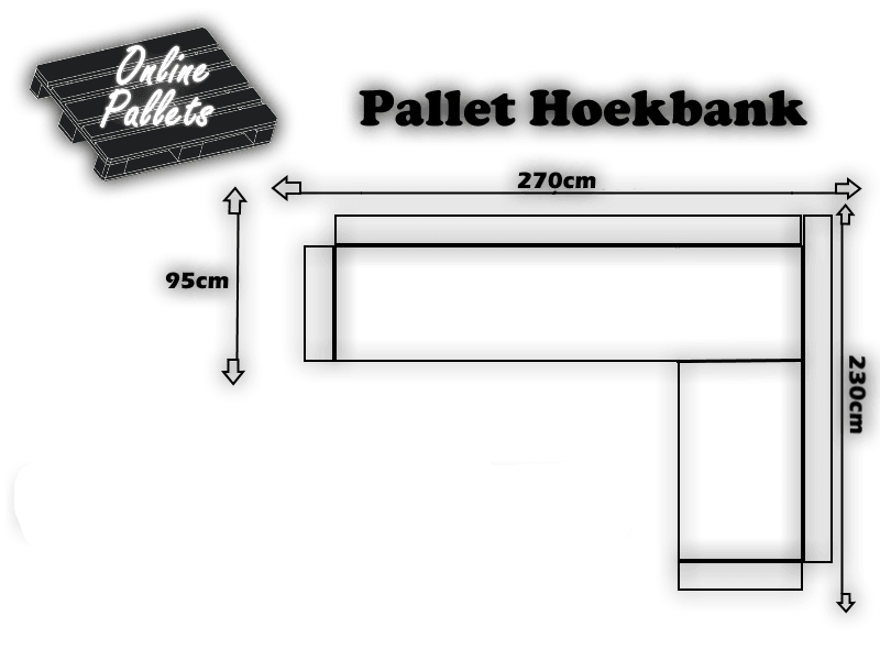 Pallet Bank 2 Hoog met A-keus Europallets - Online-Pallets