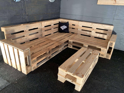 Pallet Bank 2 Hoog met A-keus Europallets - Online-Pallets