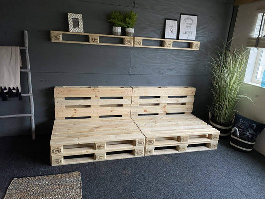 Pallet Bank 2 Hoog 95x240cm Nieuw - Online-Pallets