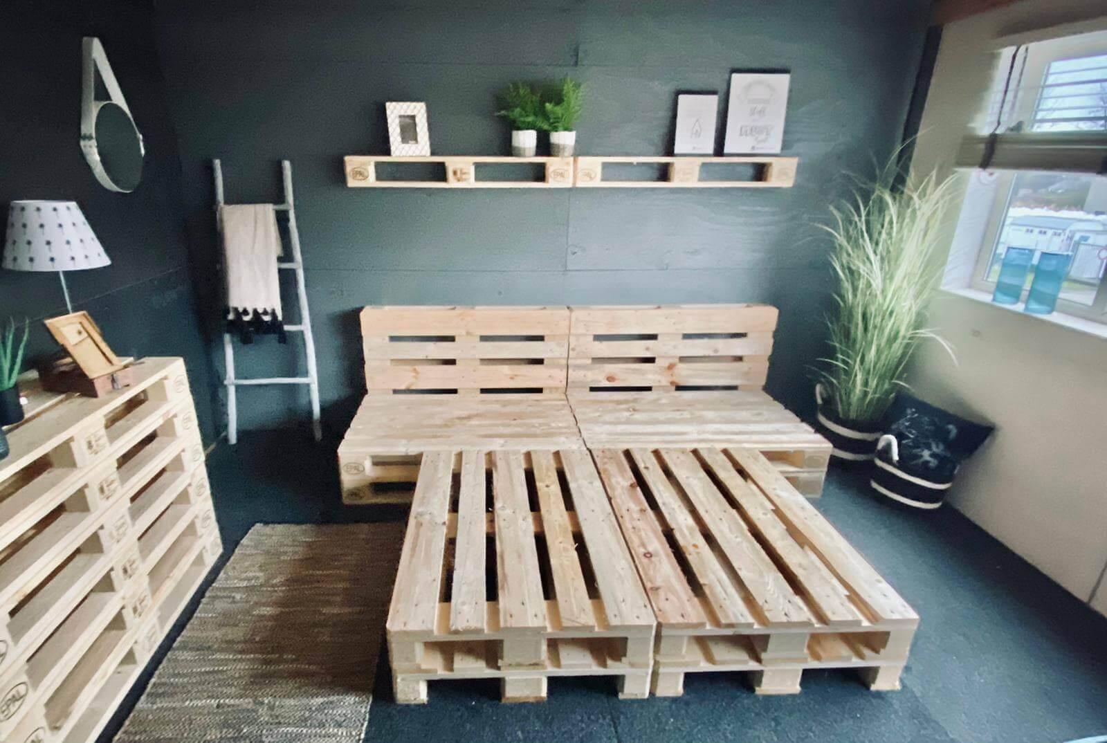 Pallet Bed 2 Hoog 200x160cm Nieuw - Online-Pallets