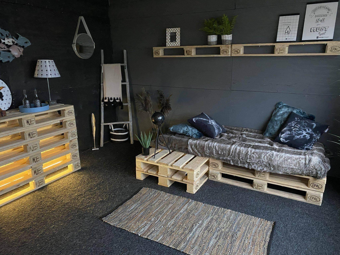 Pallet Bed 2 Hoog 200x80cm Nieuw - Online-Pallets